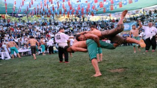 Kahramanmaraşta Boyalı Güreş Festivali