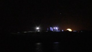 Karsta dolunay büyüledi