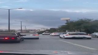 Kartalda düğün konvoyu yapıp trafiği birbirine kattılar