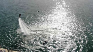 Kayseride Türkiye Su Jeti ve Flyboard Şampiyonası Finali nefes kesti
