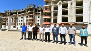 Kentsel dönüşümde yeni binalar yükseliyor