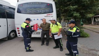Keşanda öğrenci servislerine ortak denetim