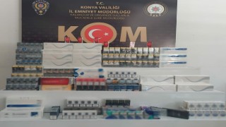 Konyada 3 bin 485 paket kaçak sigara ele geçirildi