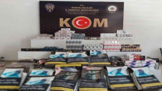 Konyada kaçak sigara operasyonu