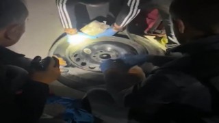 Konyada stepneye zulalı 5 kilo 252 gram uyuşturucu ele geçirildi