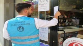 Kütahya Ülkü Ocaklarından esnaflara siftah parası ve Ahilik duası dağıtıldı