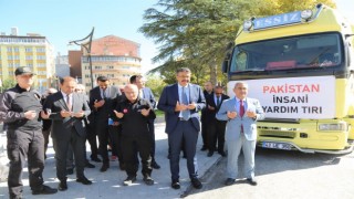 Kütahyadan Pakistana ikinci yardım tırı