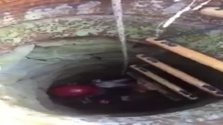 Kuyuya düşen keçi itfaiye ekiplerince kurtarıldı