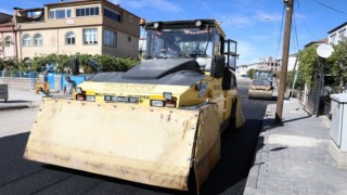 Melikgazide asfalt çalışmalarına son sürat devam