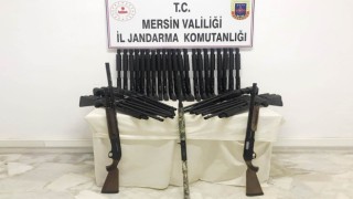 Mersinde 36 adet kaçak av tüfeği ele geçirildi