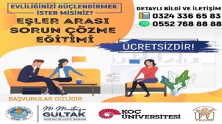 Mersinde eşler arası sorun çözme eğitimleri başlıyor
