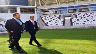 Milletvekili Ağar, yeni stadyumu gezdi