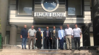 Mobbing ile Mücadele Derneği yönetiminden Erzurum Barosuna nezaket ziyareti