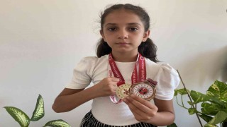 Muaythai miniklerde Antalya şampiyonu olan Rümeysadan büyük hedef