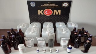 Muğlada, sahte alkol operasyonu