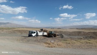 Muradiyede yol yapım çalışmaları