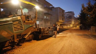 Nevşehir Belediye ekipleri gece mesaisinde