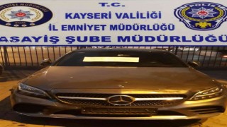 Nevşehirde çalınan milyonluk otomobil Kayseride bulundu