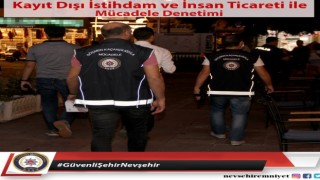 Nevşehirde kayıt dışı istihdam denetimi yapıldı