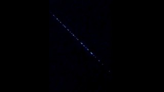Osmaniye semalarında Starlink uyduları görüldü