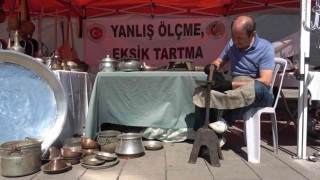 Osmanlı mesleği bakır kalaycılığının Kırıkkaledeki son temsilcisi Ahmet usta