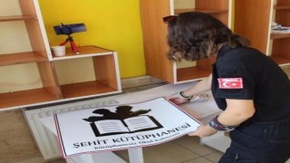 Özalpta Göztepeli şehit adına kütüphane yapıldı