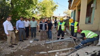 Salihli Kurttutanda kısmi kanalizasyon hattı döşendi