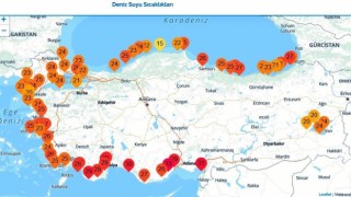 Samsunda deniz suyu sıcaklığı 26 derece