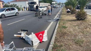 Samsunda zincirleme trafik kazası: 1 yaralı