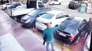Sancaktepede MHPli üyeye silahlı saldırı anı kamerada