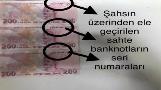 Sancaktepede sahte para ile televizyon satın alan şahıs yakayı ele verdi