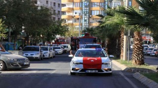 Şanlıurfa İtfaiyesinden kortej geçişi