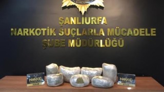 Şanlıurfada 5 kilo 650 gram esrar ele geçirildi
