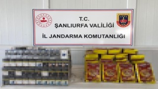 Şanlıurfada gümrük kaçağı sigara ve çay ele geçirildi