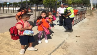 Sarıgölde jandarmadan okul servislerine denetim