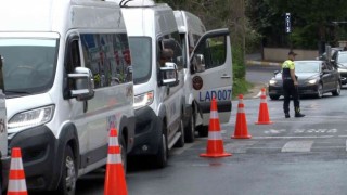 Sarıyerde jandarmadan okul servisi denetimi