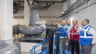Seçer, atıksu terfi istasyonunda incelemelerde bulundu
