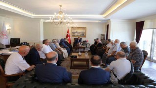 Şehit ailelerinden Vali Ataya ziyaret