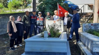Şehit Burak Perçin kabri başında anıldı
