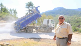 Serikte 30 kilometrelik grup yolu asfaltlanıyor