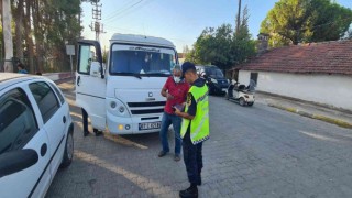 Serikte okul servisleri denetlendi