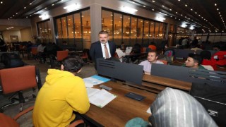 Sincan Millet Kıraathanelerinde gençler için KPSS provası