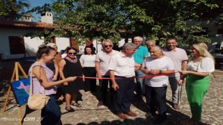 Suyunu arayan balıklar konulu resim sergisi ziyarete açıldı