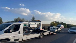 Takla atan otomobilin sürücüsü ağır yaralandı