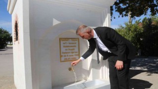 Tarihi çeşme yeniden inşa edildi