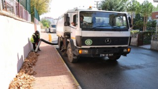 Tarihi ilçeyi temiz tutmak için sahadalar