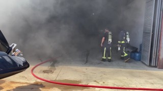 Tekne bakımı yapılan depoda yangın çıktı: 1 yaralı