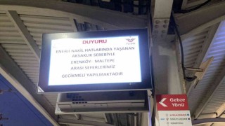 Teknik arıza sonrası Marmarayda yoğunluk yaşandı