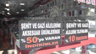 Telefon satıcısından şehit ve gazi ailelerine jest