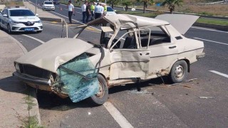 Ters yöne girdiği anda otobüsle çarpışan otomobilin sürücüsü öldü